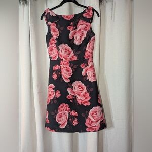 Kate Spade Rambling Roses A Line Dress With Bow Detail 00